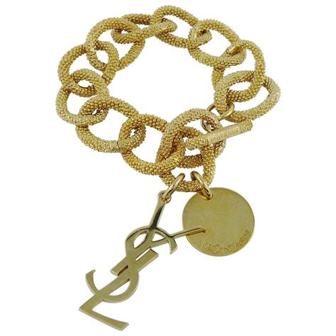 ysl gold bracelet|yves saint laurent necklace.